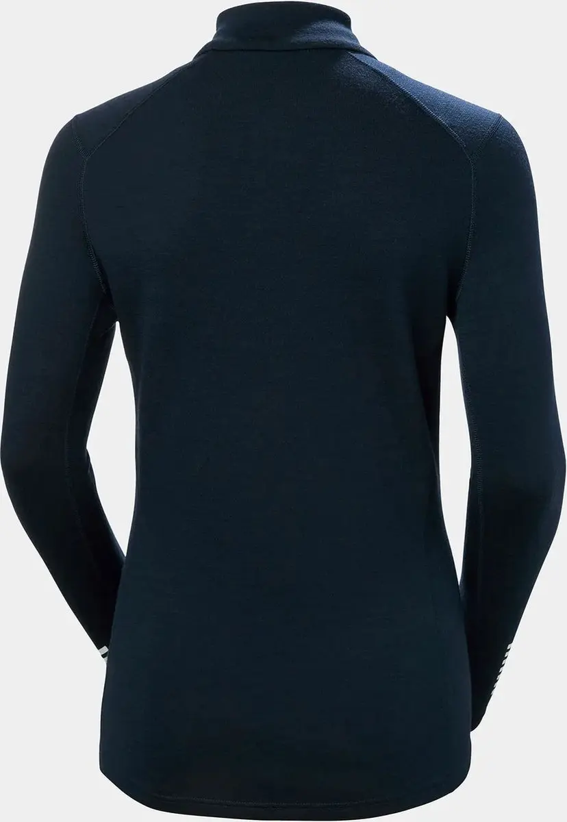 Helly Hansen Lifa Merino Midweight Graphic 1/2 Zip Dames Thermoshirt - Marineblauw - XS - afbeelding 3 van 6