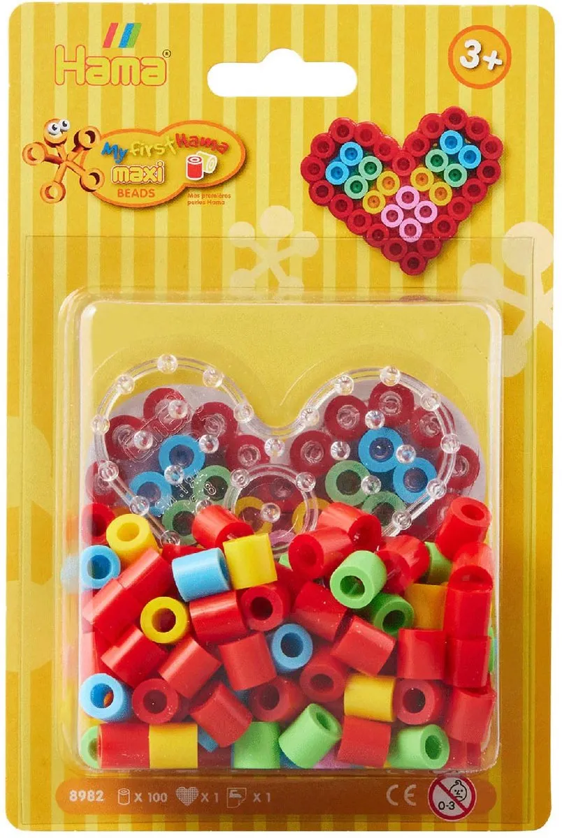 Hama Strijkkralen Maxi Hart 8982