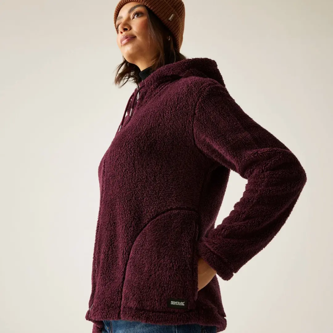 Regatta Orielle Dames Fleece met Capuchon - Purper - 38 - afbeelding 5 van 6