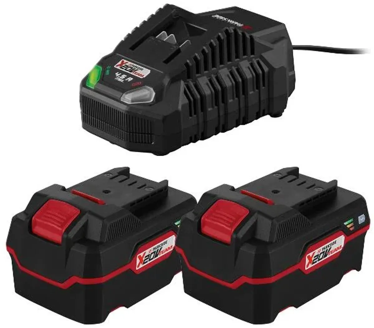 PARKSIDE X 20V Team Set 2x 4Ah Accu's & Lader