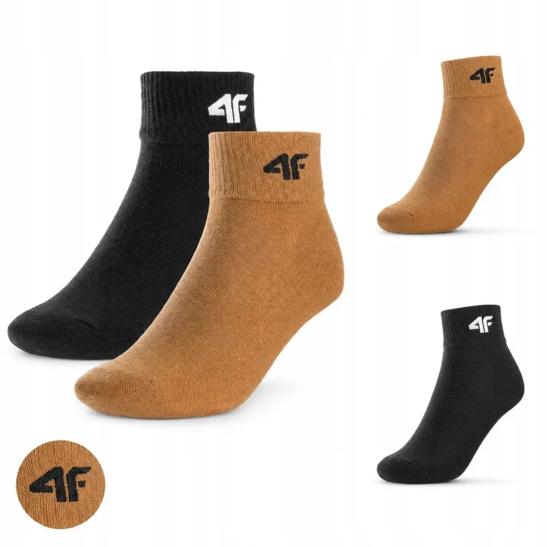 4F Jongens Sokken 2-Pack Enkellaarsjes Katoen Maat 38-40