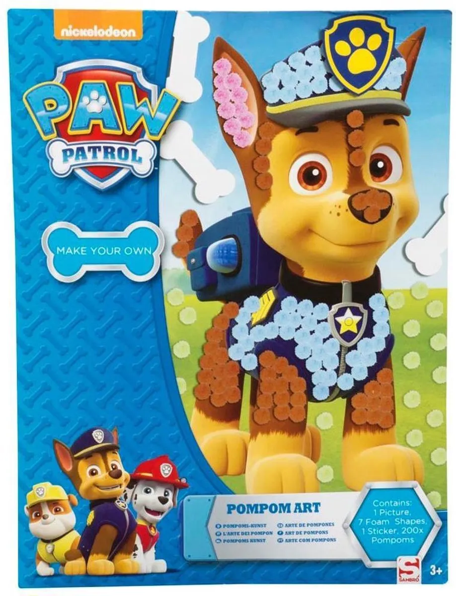 Nickelodeon Paw Patrol Pompom Kunst