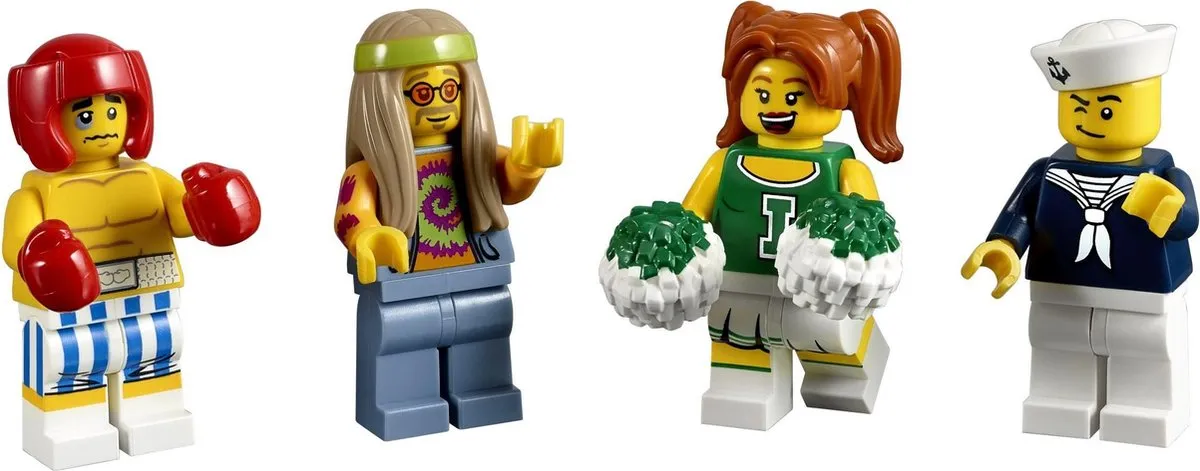 LEGO Bricktober Minifiguren 4/4 - 4 Stuks Multikleur