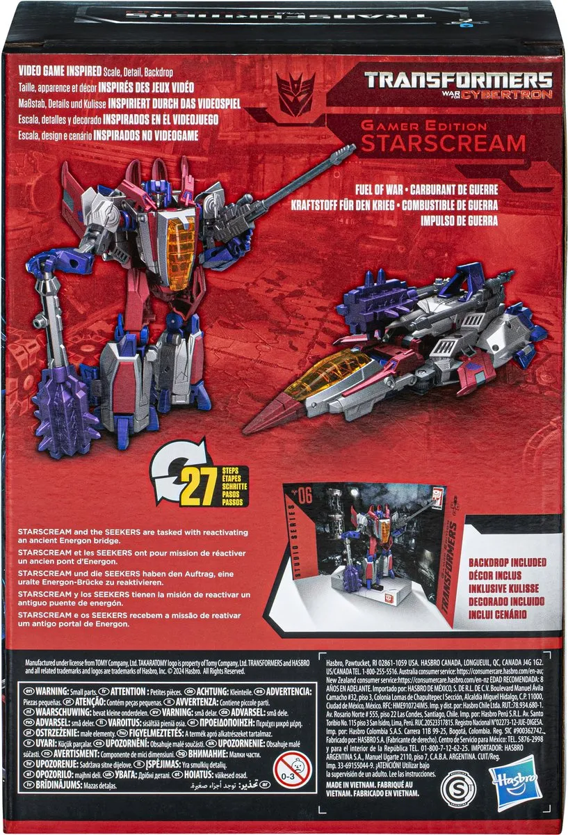 Transformers The Movie Generations Voyager Class Starscream F8765ES0 - Grijs