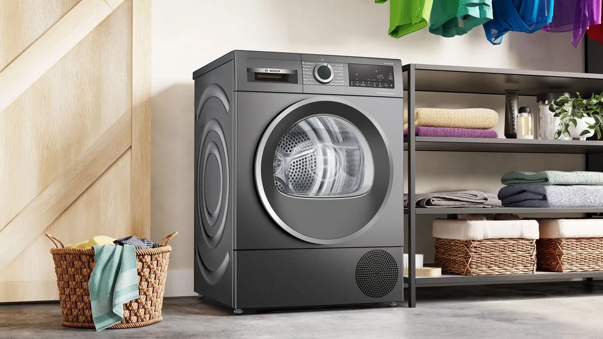 Bosch WQG235DREU Warmtepompdroger 8 kg - Cast iron grey
