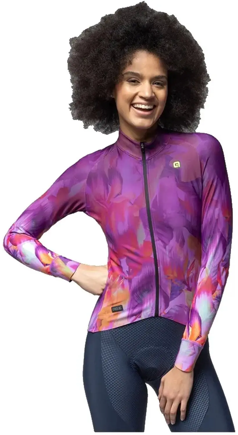 Alé PR-E Jardin Fietsshirt Lange Mouwen - Paars - M - afbeelding 6 van 6