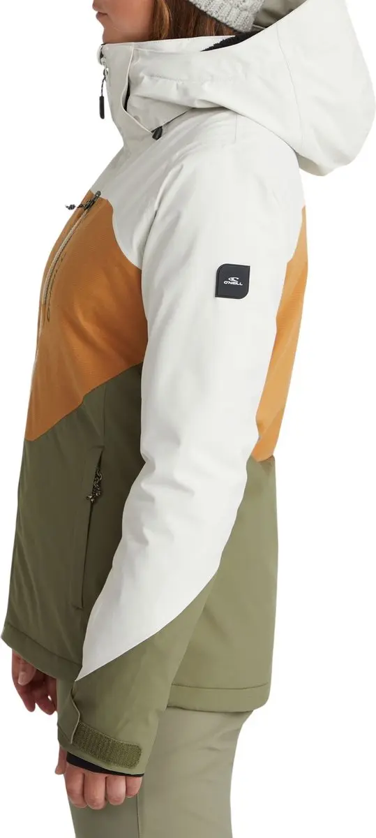 O'Neill Carbonite Ski Jas Dames - Beige/Groen/Wit - M - afbeelding 3 van 6