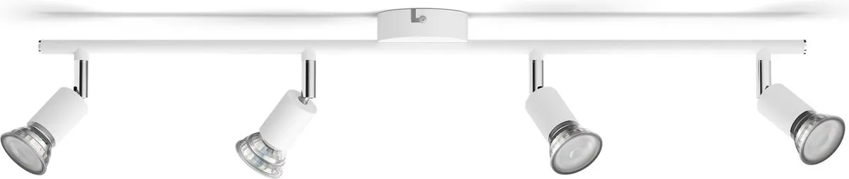 Philips Limbali Opbouwspot 4x GU10 Warmwit 4.8W - Wit
