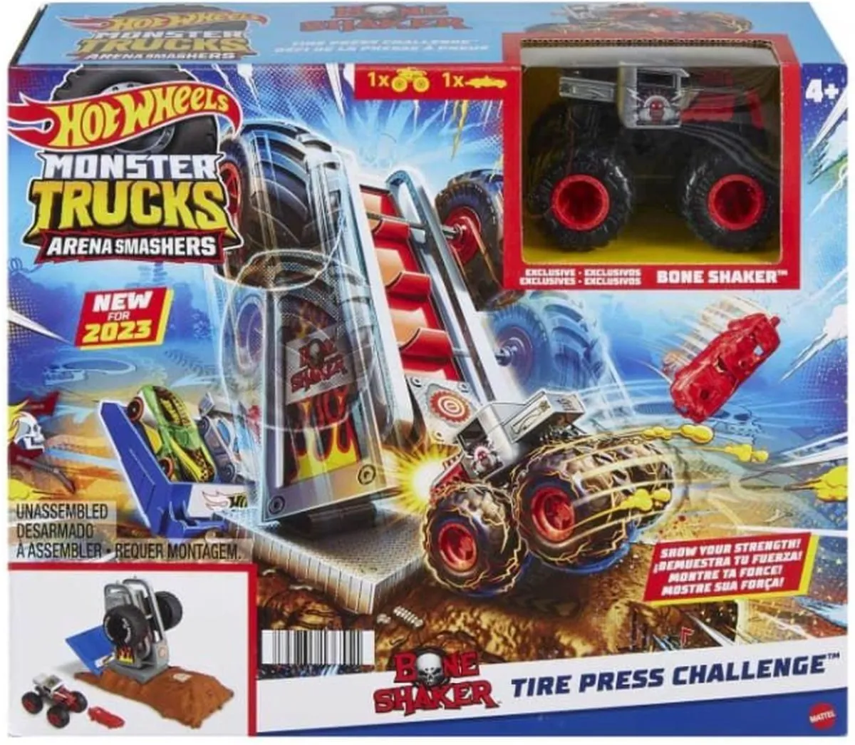 Hot Wheels Monster Trucks Arena Smashers Bone Shaker
