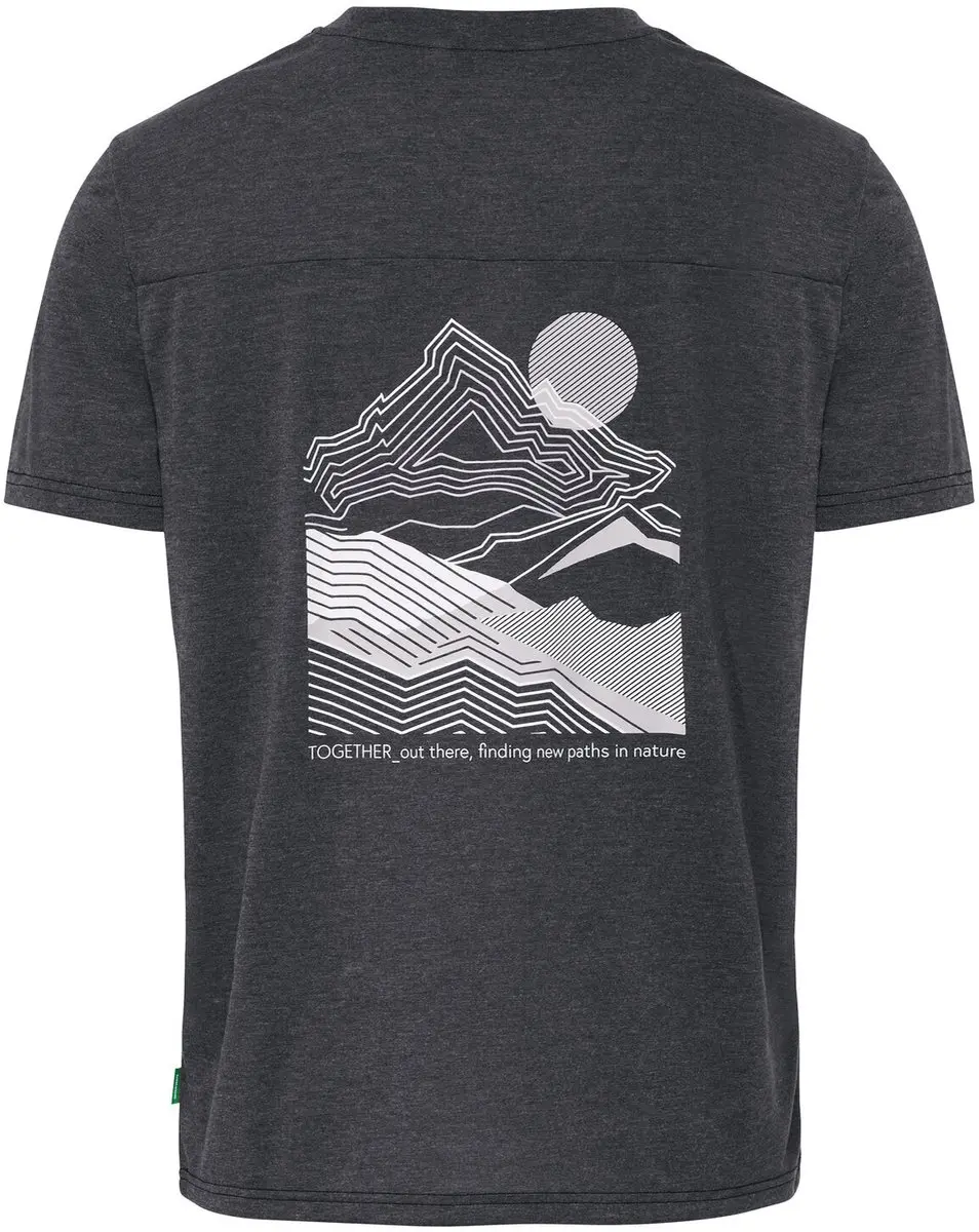 VAUDE Tekoa III Heren T-Shirt - Zwart/Wit - afbeelding 2 van 6