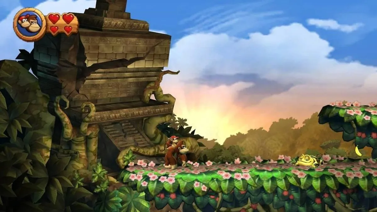 Nintendo Donkey Kong Country Returns 3D - Nintendo 3DS - afbeelding 6 van 7