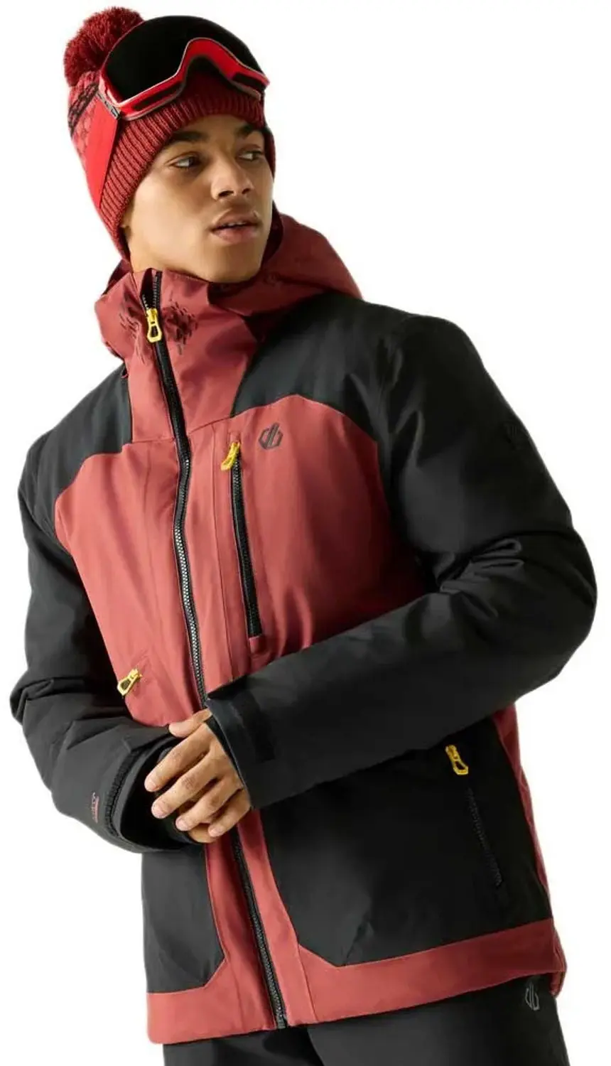 Dare 2b Baseplate IV Ski-jas - Black/Rustic Red - S - afbeelding 5 van 5