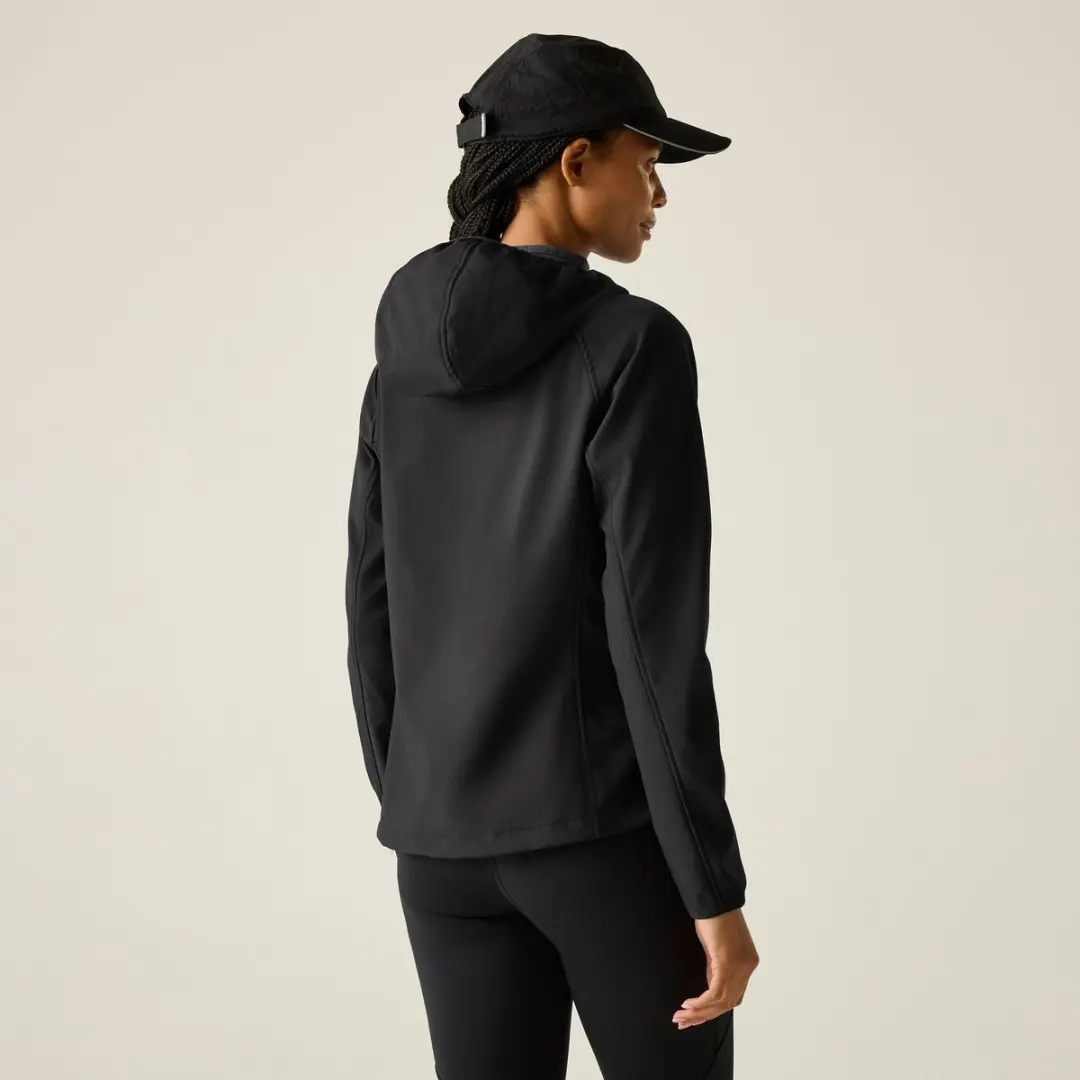 Regatta Arec III Dames Softshell Hoodie - Zwart - afbeelding 6 van 6