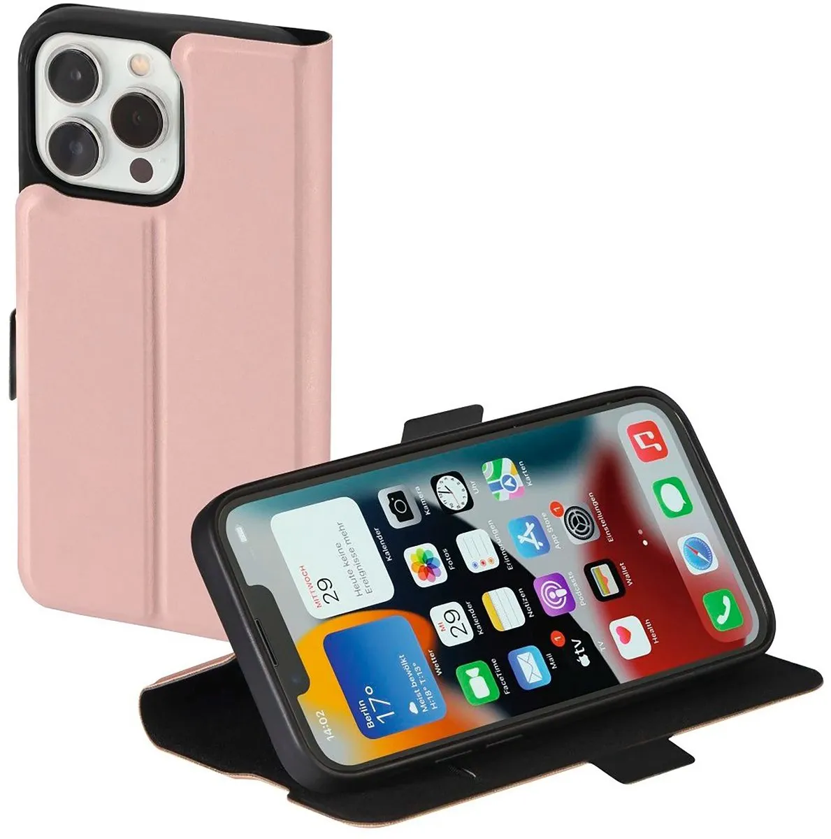 Hama Booklet Single 2.0 Hoesje iPhone 13 Pro Max - Roze - afbeelding 2 van 6