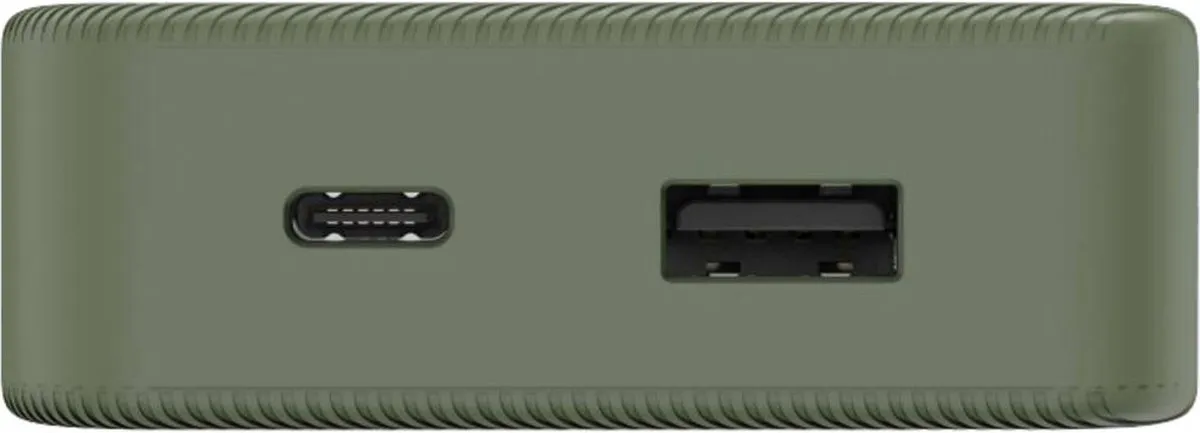 Hama Powerbank - Color - 10000mAh - 15W - 1x USB-C, 1x USB-A - Groen