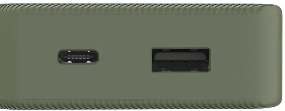 Hama Powerbank - Color - 10000mAh - 15W - 1x USB-C, 1x USB-A - Groen