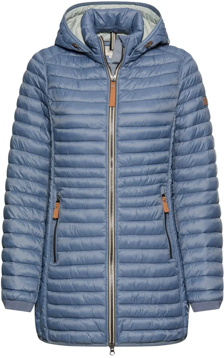 camel active Waterafstotend gewatteerd jack met ritssluitingen - Maat - Rookblauwwomenswear-54
