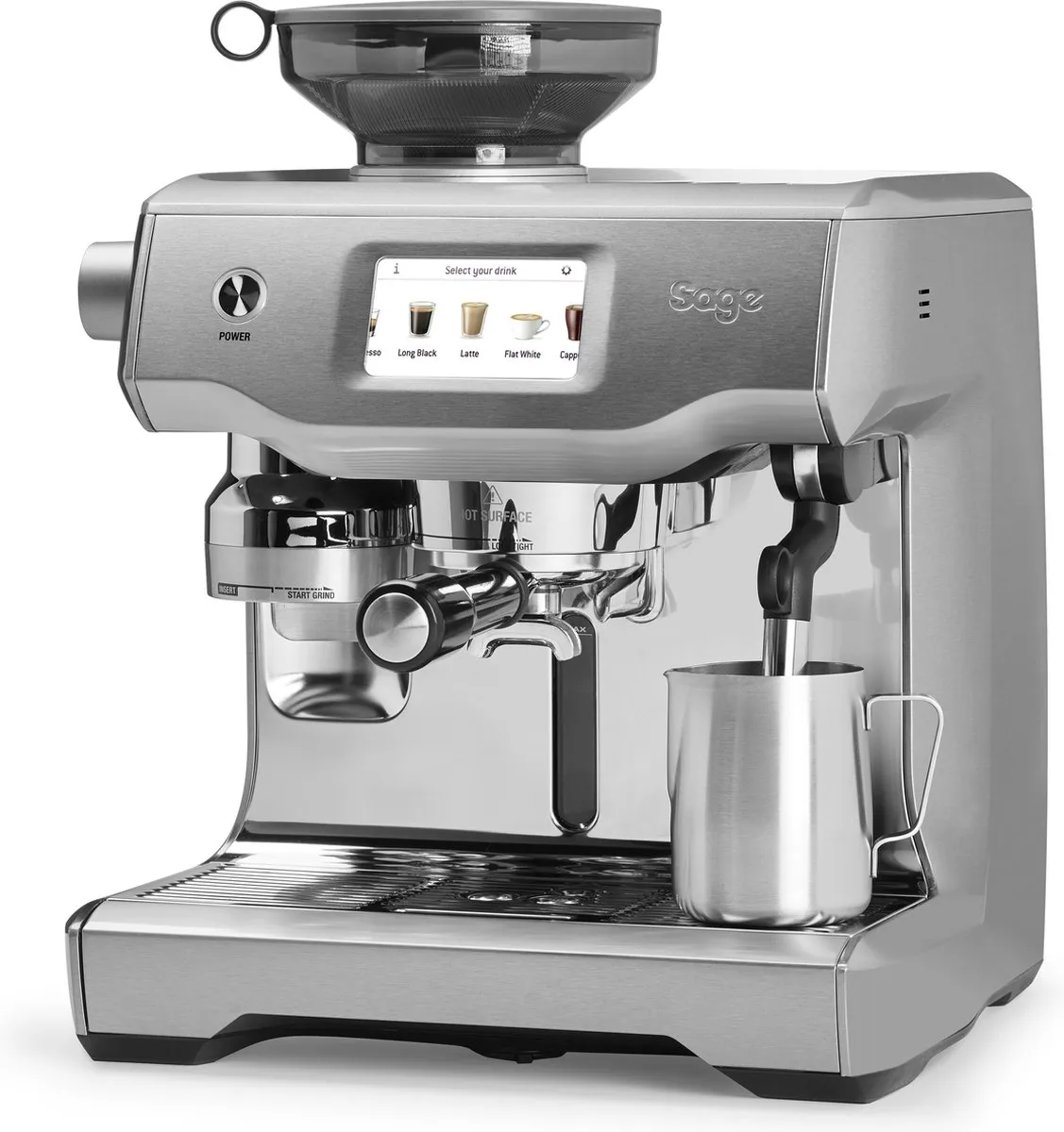 Sage Oracle Touch SES990BSS4EEU1 Pistonmachine - 2 Kopjes - 2.4kW
