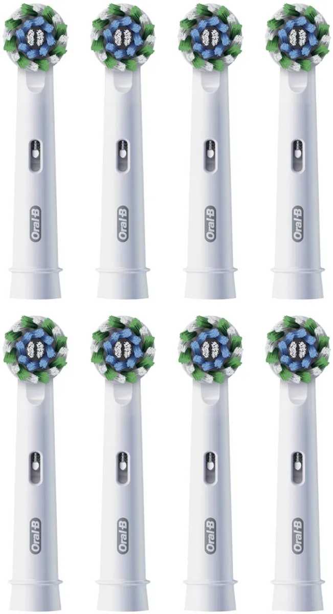 Oral-B Pro Cross Action Opzetborstels 8 Stuks - Wit