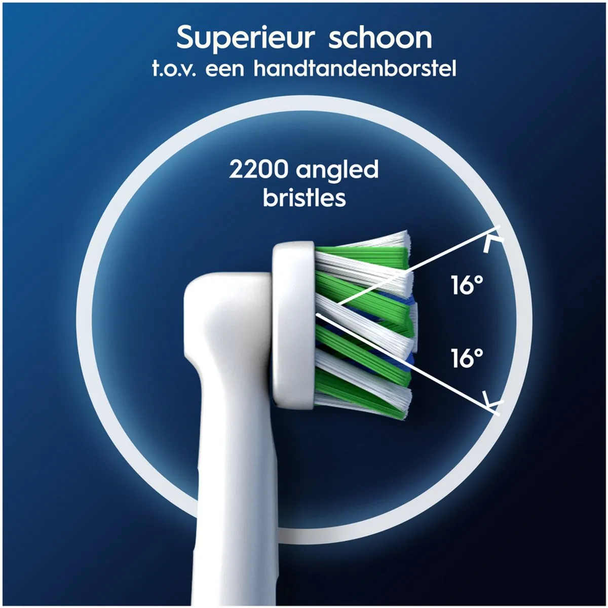 Oral-B Pro Cross Action Opzetborstels 8 Stuks - Wit