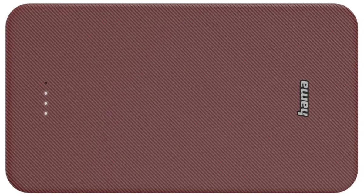 Hama Powerbank - Color - 20000mAh - 15W - 1x USB-C, 1x USB-A - Rood