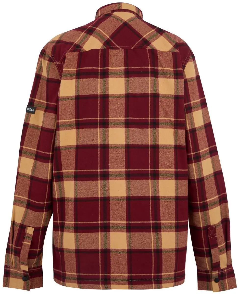 Regatta Spennith Heren Overhemd met Fleece-voering - Rood - afbeelding 6 van 6