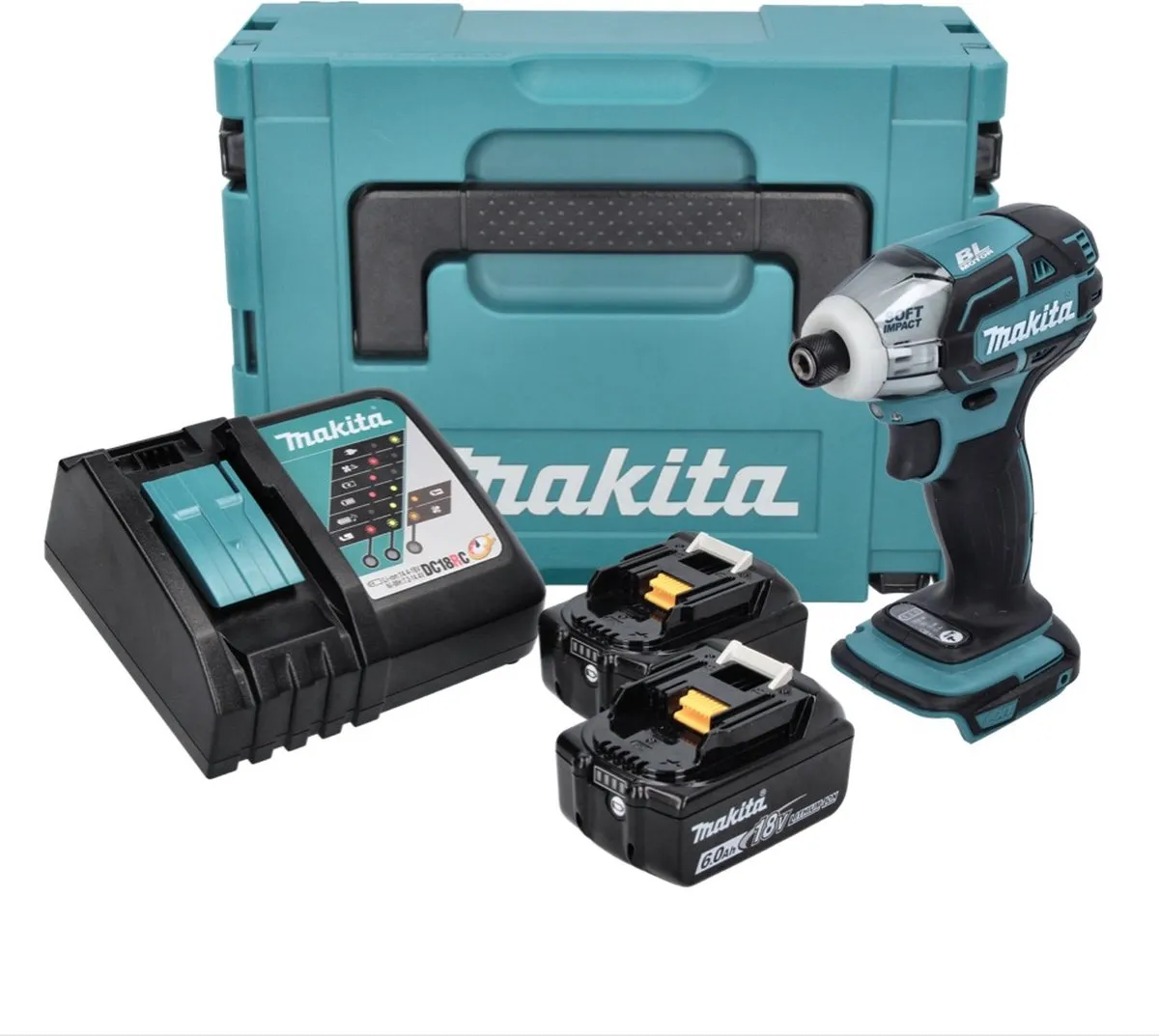Makita DTS 141 RGJ Accuschroevendraaier 18V 40Nm - 2x 6.0Ah + Lader + Makpac