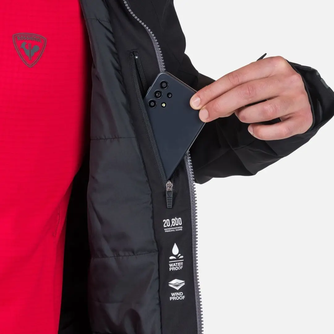 Rossignol Strawpile Ski Jas Heren - Zwart - afbeelding 5 van 6