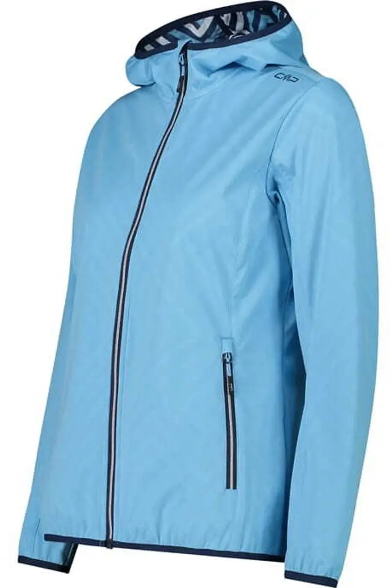 CMP Dames Waterdichte Jas met Capuchon - Blauw - 2XL - afbeelding 2 van 6