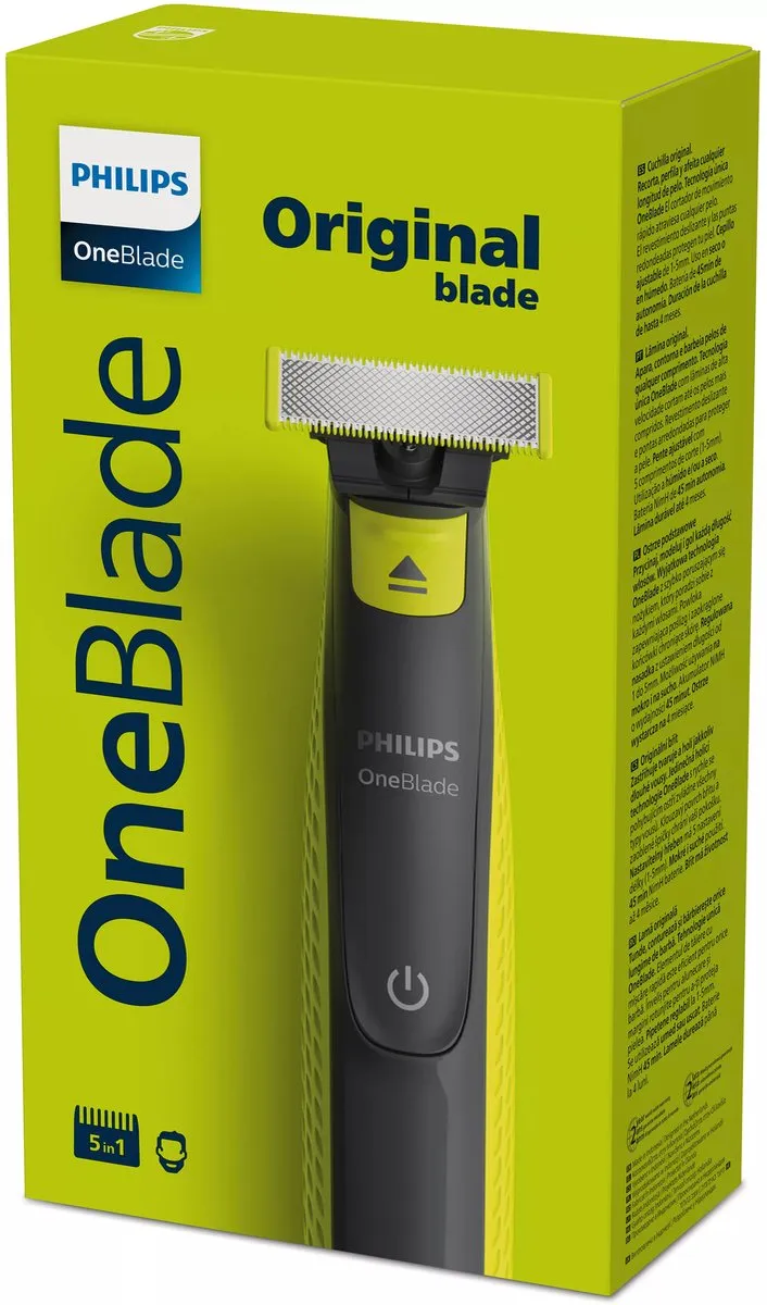 Philips OneBlade QP2721/20 Trimmer & Scheerapparaat - 2 Opzetstukken - Zwart/Groen