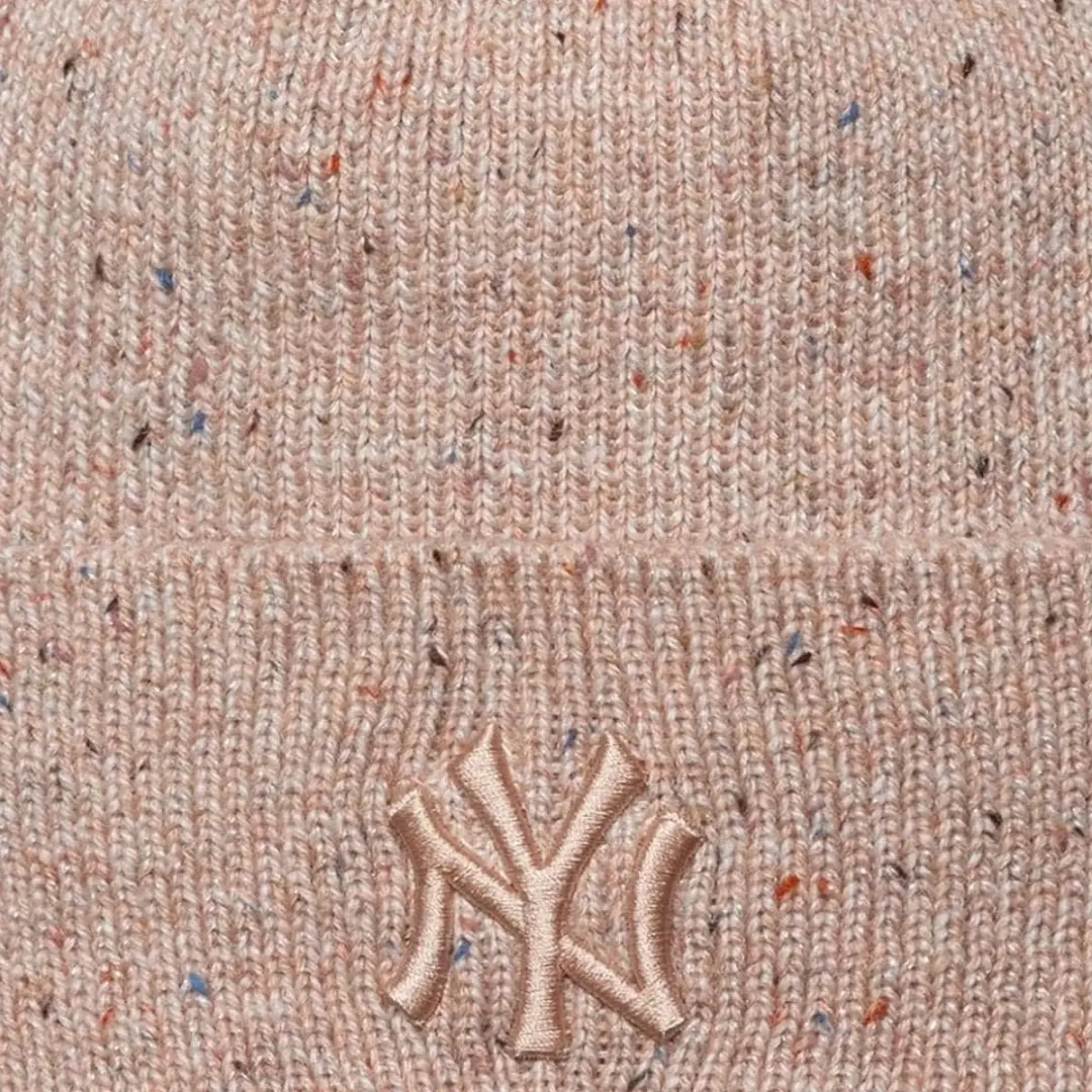 New Era Glitter Beanie New York Yankees Dames - Beige - afbeelding 4 van 5