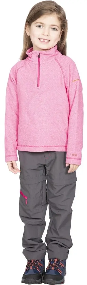 Trespass Meadows Kinderfleecejas - Roze - 92/98 - afbeelding 2 van 3