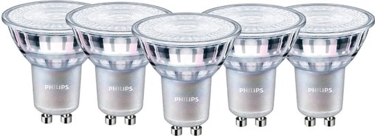 Philips LED Spot GU10 4.6W Warm Wit Mat - 5 Stuks