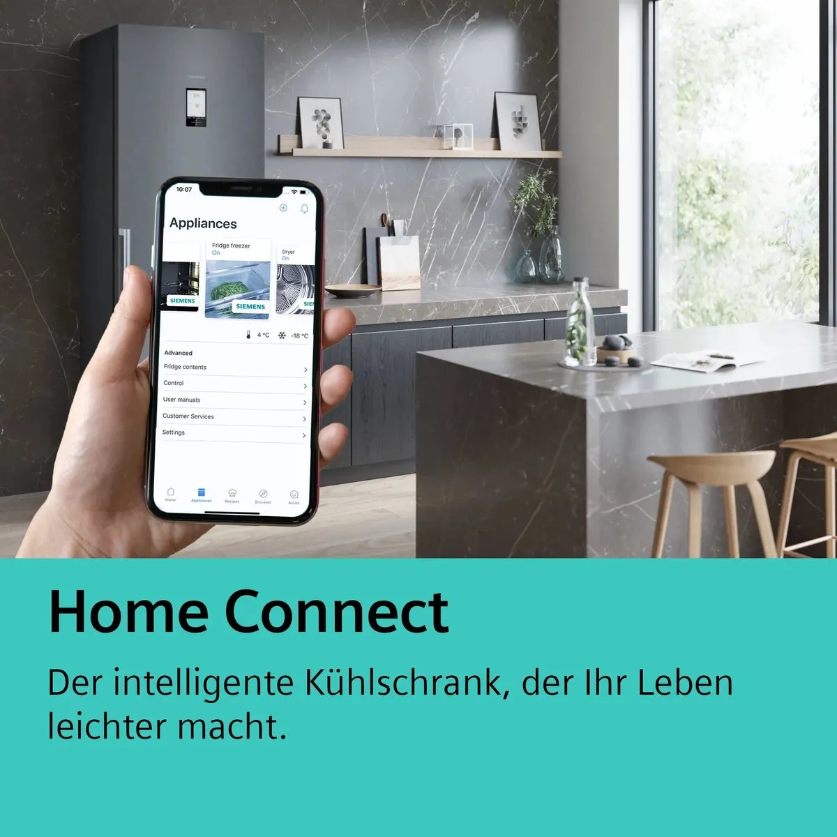 Siemens IQ300 KU22LVFD0 Onderbouwkoelkast 110L