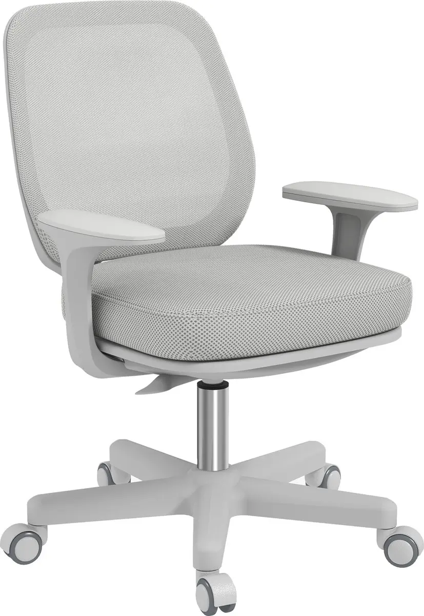 Vinsetto bureaustoel met mesh bekleding, 55x48x94,5 cm, grijs