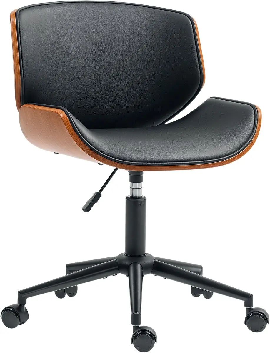 HOMCOM-Bureaustoel-PU-52x54x84cm-Zwart