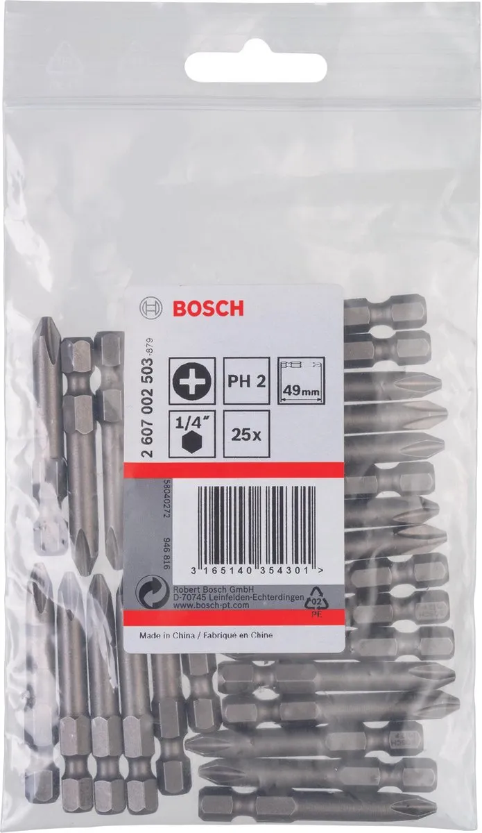 Bosch XH-TORS/PH2 49MM Bitjes