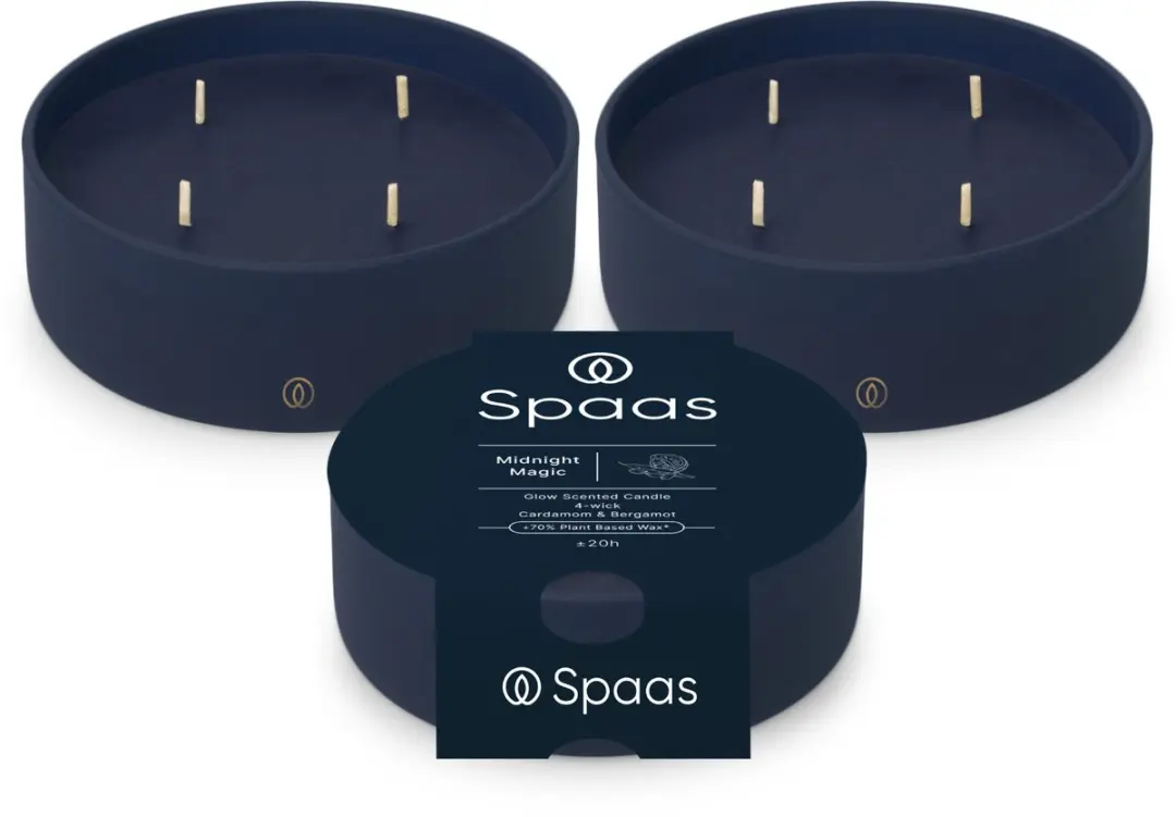 Spaas Glow Geurkaars in glas