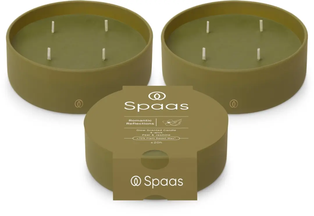 Spaas Glow Geurkaars in glas