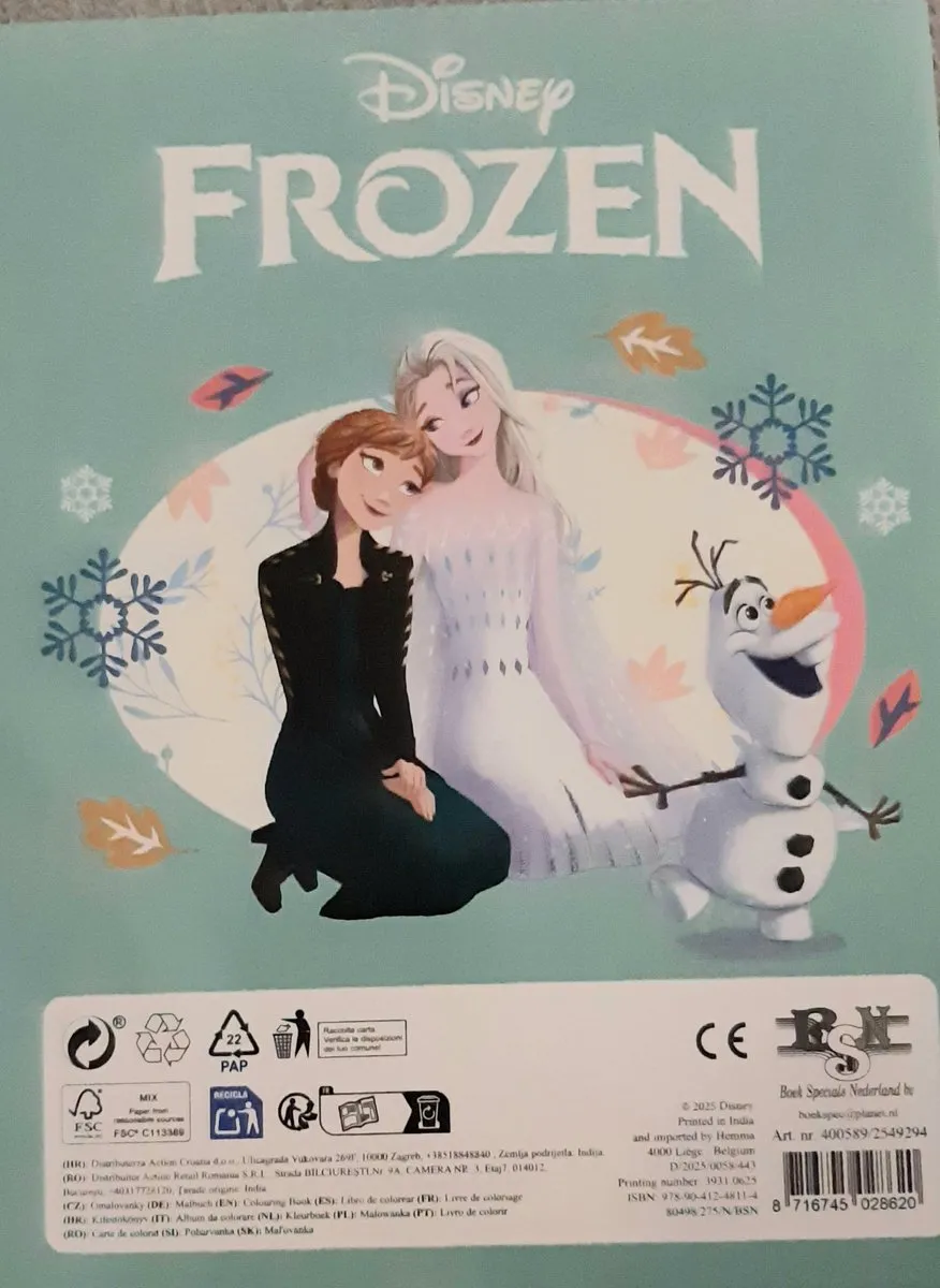 Disney Frozen Kleurboek Elsa Nokk - 32 Pagina's - Mint Groen