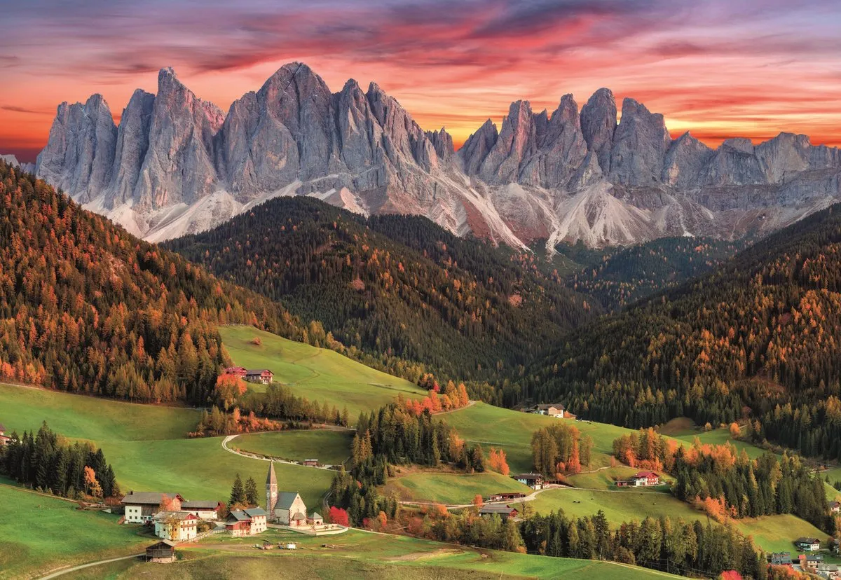 Clementoni Val di Funes Puzzel 2000 Stuks - Multi kleur