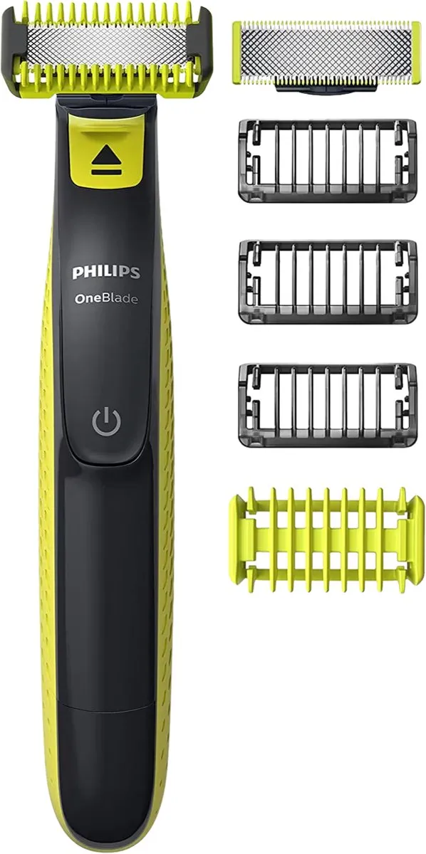 Philips OneBlade QP2824/10 - Hybride Trimmer - Gezicht & Lichaam - Met 2 mesjes - 5-in-1 kam