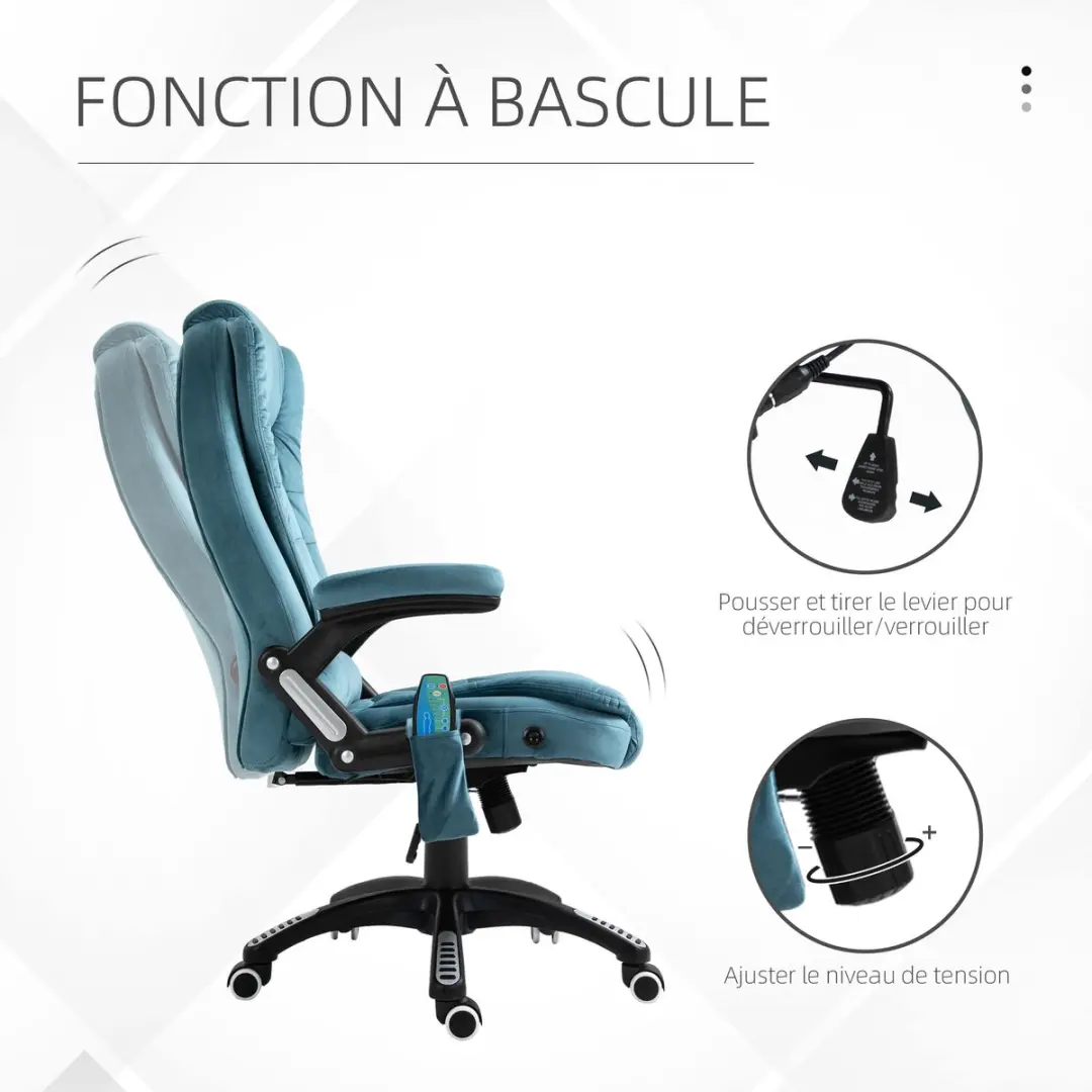 Vinsetto massage bureaustoel