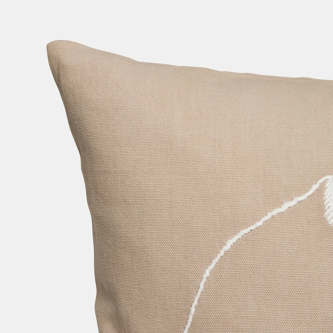 Loberon Kussenhoes Kira - Beige - afbeelding 5 van 5