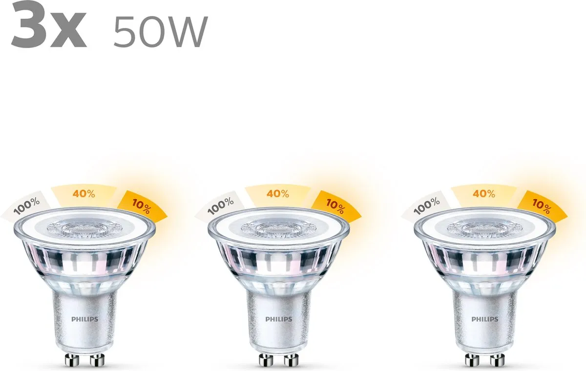 Philips LED Spot SceneSwitch GU10 5W - 3 Stuks