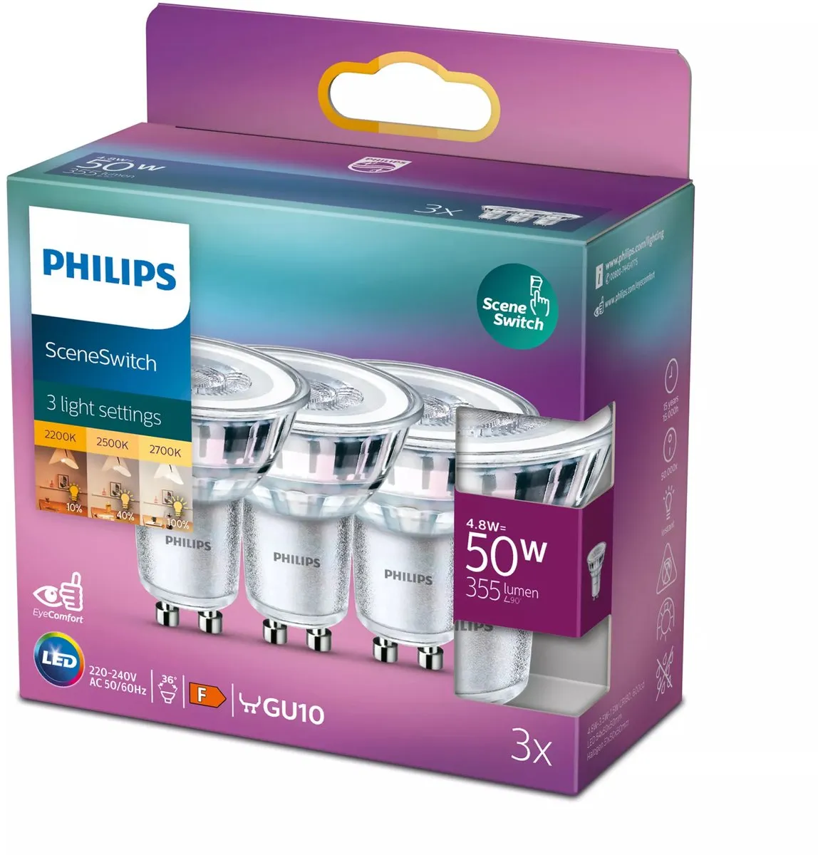 Philips LED Spot SceneSwitch GU10 5W