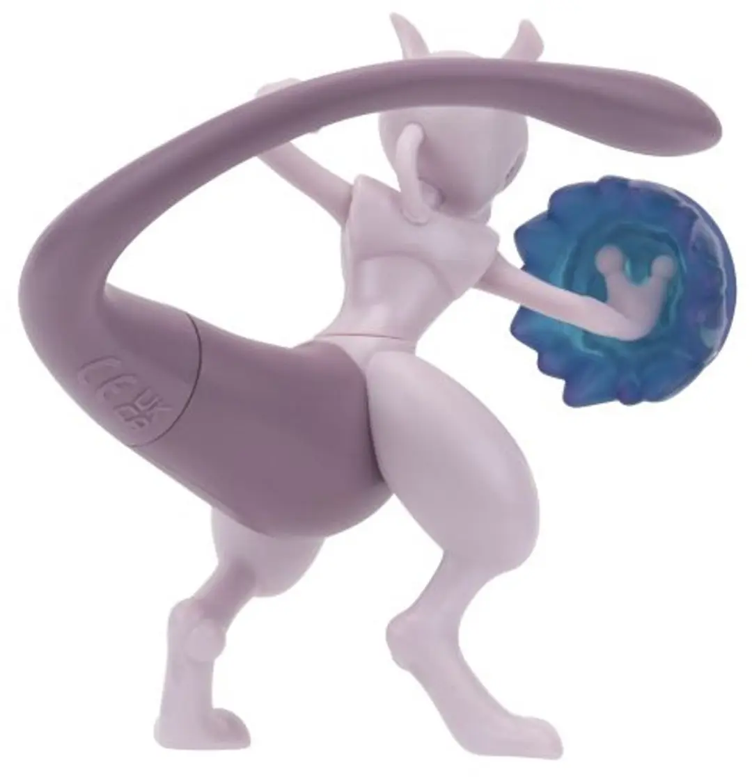 Pokémon Battle Feature Figuur Mewtu 10cm - Blauw/Violet - afbeelding 4 van 6