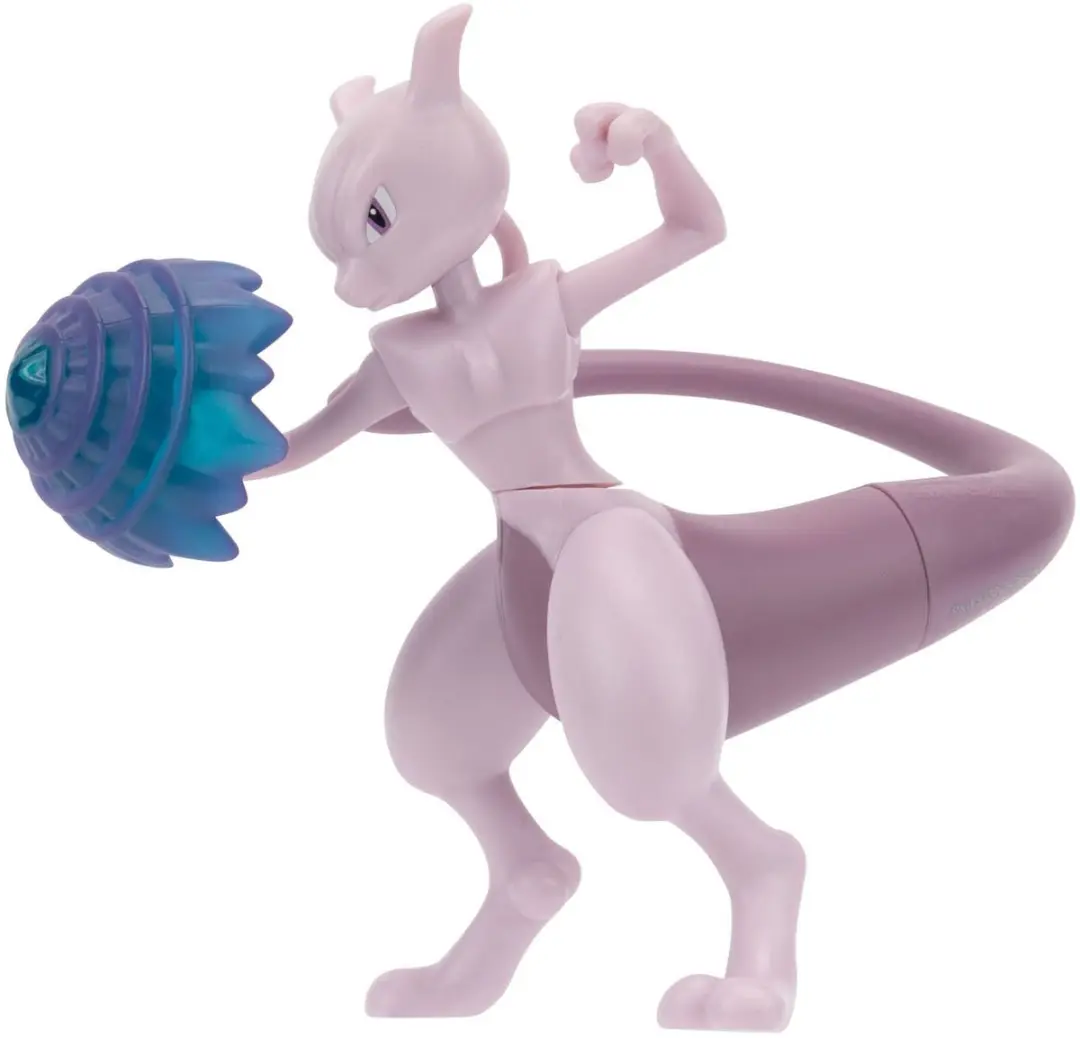 Pokémon Battle Feature Figuur Mewtu 10cm - Blauw/Violet - afbeelding 6 van 6