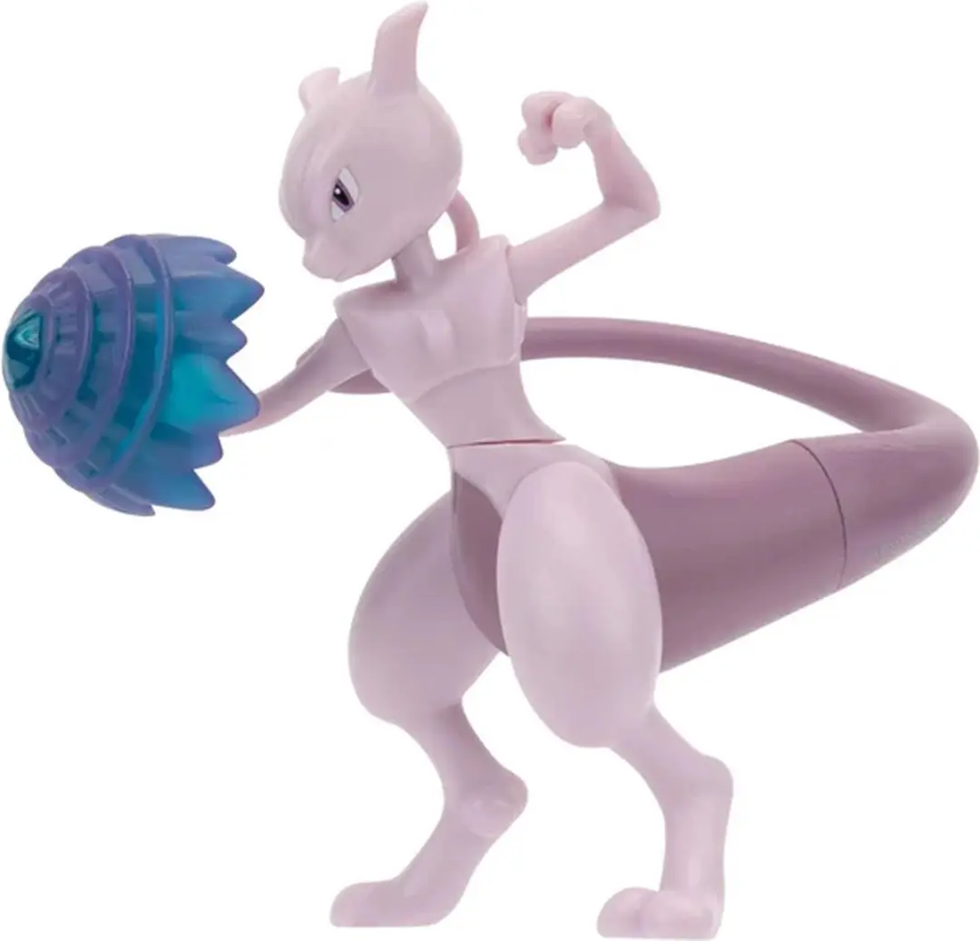 Pokémon Battle Feature Figuur Mewtu 10cm - Blauw/Violet - afbeelding 3 van 6