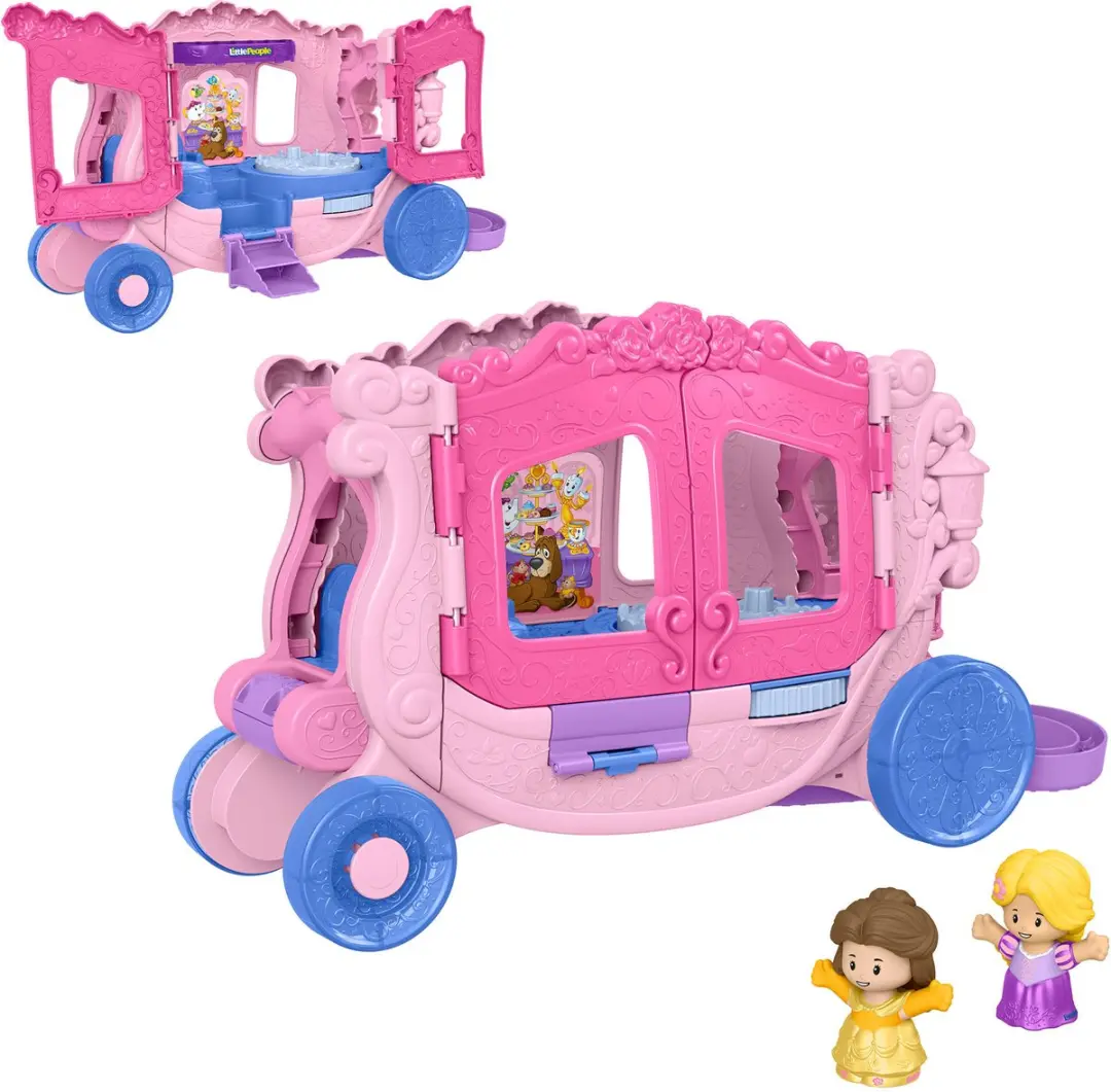 Fisher-Price Little People Disney Princess Pull-Along Musical Carriage